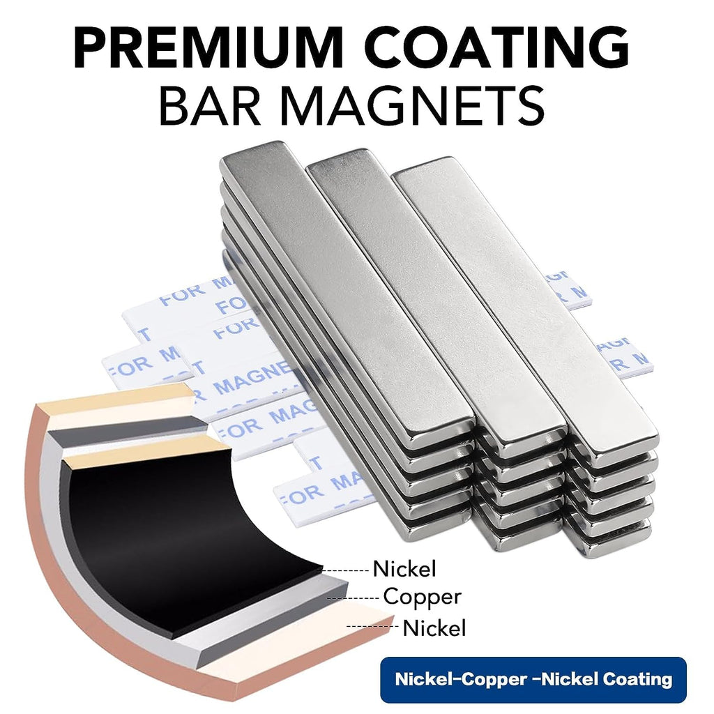 trymag strong neodymium magnets with adhesive backing, 50, close-up detail
