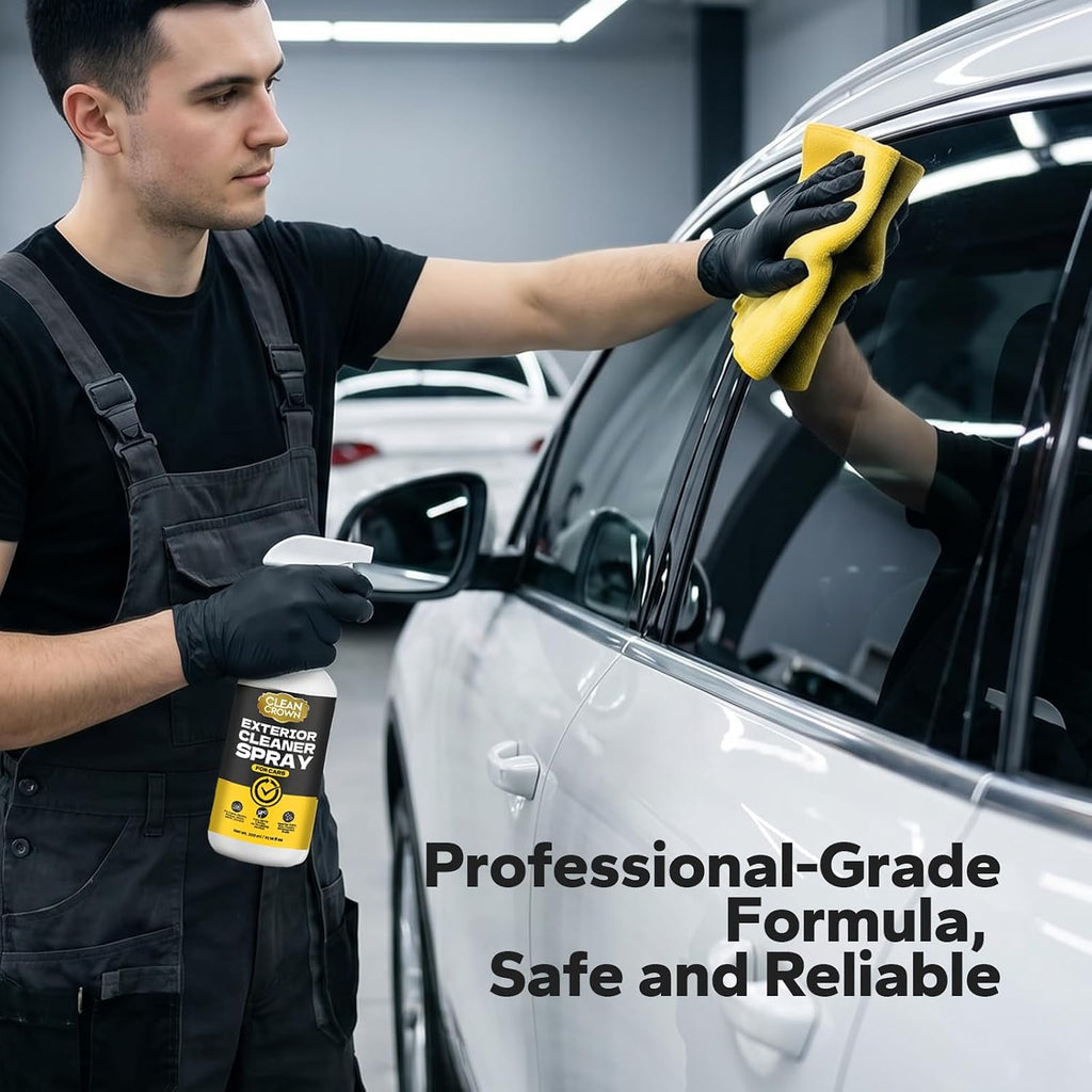 Exterior Cleaner Spray for Cars (10.14 Fl Oz), All Purpose Degreaser & Spot Remover for Sap, Road Grime, Tar, and Stains, Detailing Spray Safe on Paint, Glass, Chrome, Plastic & Trim