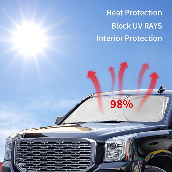 INSAUTO for Rogue Windshield Sun Shade Sunshade Foldable for Nissan Rogue - Image 3