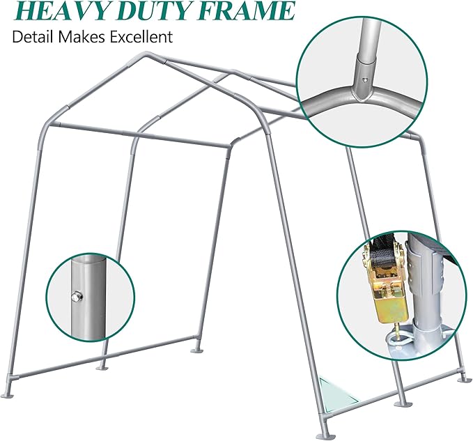 10' x 10' Outdoor Storage Shelter - Image 6