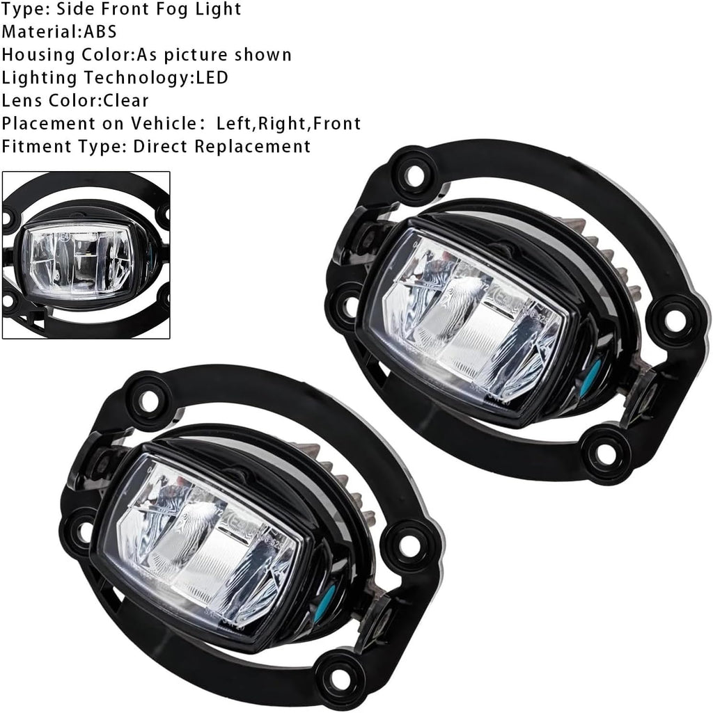 LED Front Driving Fog Light for Jeep Compass 2021-2025 68470159AA Pair Or 1pc(1 Pair)
