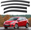 Window Visors Rain Guards for 2012-2017 Kia Rio Hatchback, Out-Channel Window