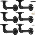 pipe shelf brackets set of 6 equason industrial, main product view