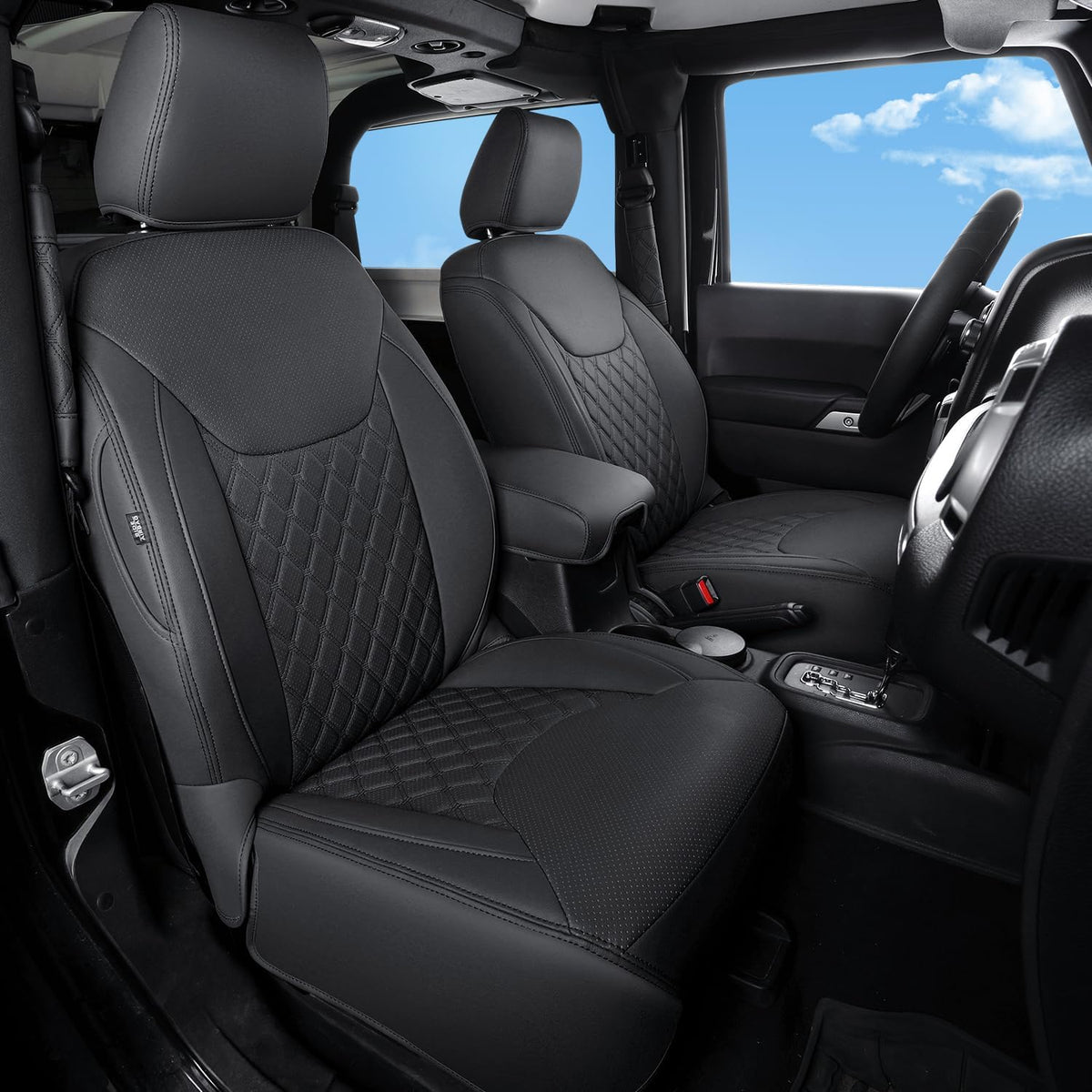 GIANT PANDA Customized Front Car Seat Covers