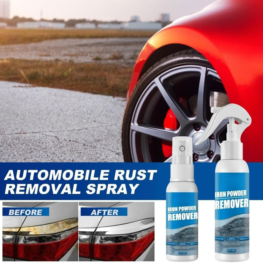 Multi-functional Quick-Acting Rust Removal Spray, Portable Rust Remover Spray for Metal, Iron Power Remover, Car 𝐑ust Removal Spra𝐲, Fast-Acting Oxidation Remove𝐫, Easy Spra𝐲 Application (2pcs)