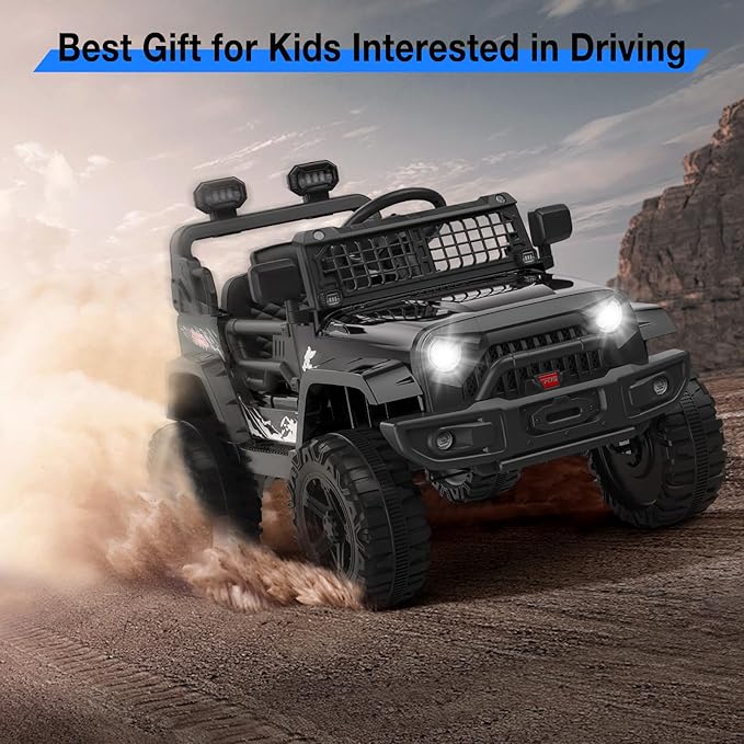 12V Kids Electric Ride On Truck Car w/Parent Remote Control, Spring Suspension - Image 5