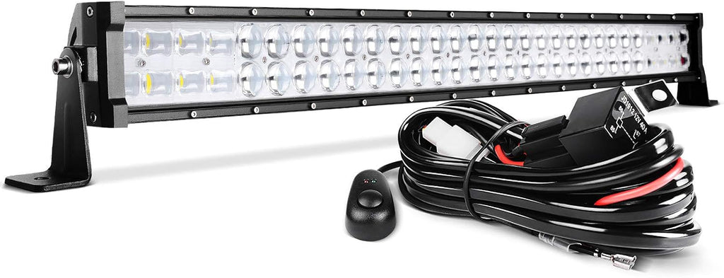 dwvo 32 inch led light bar w/10ft wiring, main product view
