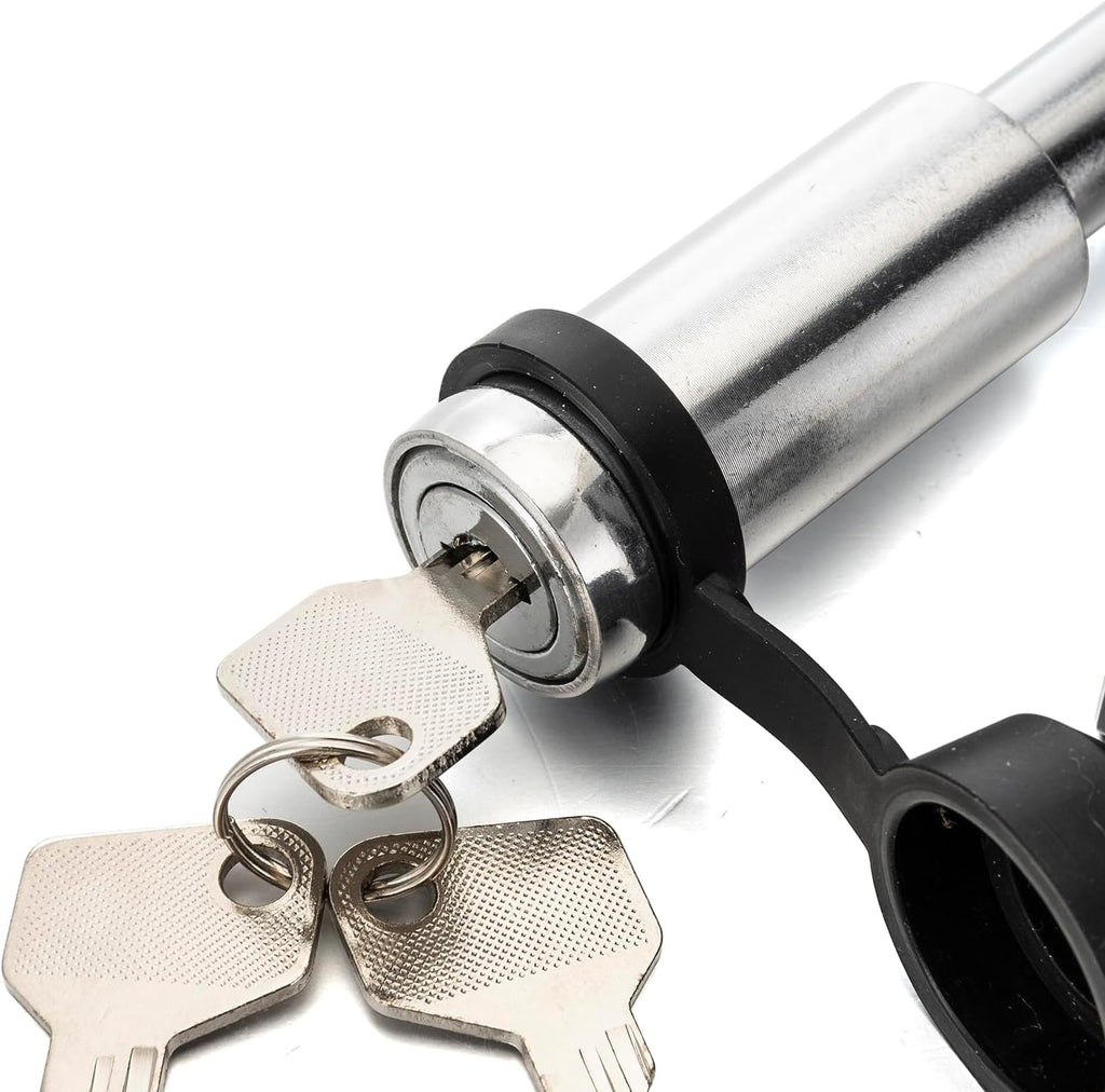 WeiSen 5th Wheel Trailer Lock for 2 Inch King Pin Lock with Keys & Warning Tag