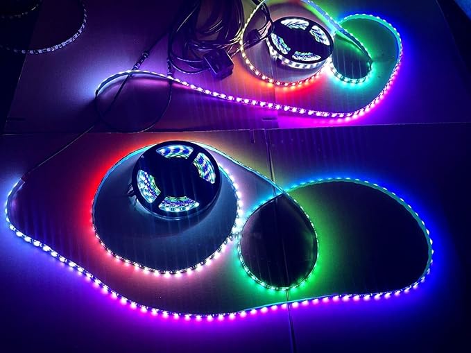 Black Out Full Tinted Smoked LEDs x4PCS 5FT 1.4Meters 60" RGB Dream Color - Image 8