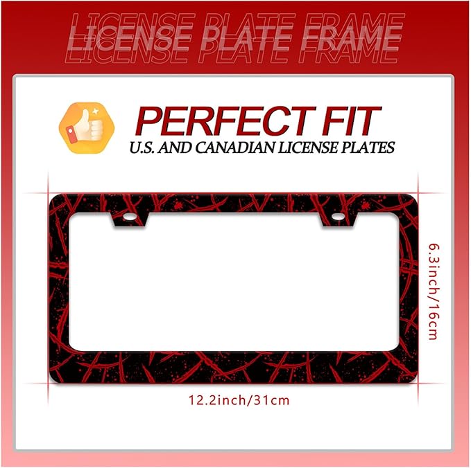 Blood Splattered License Plate Frame Funny Bloody Scar License Plate Frames - Image 2