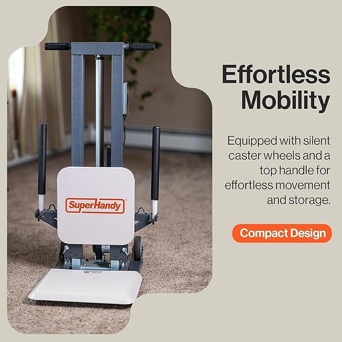 SuperHandy GoRise Electric Floor to Stand Lift – 500 Lbs Capacity, Standing - Image 6