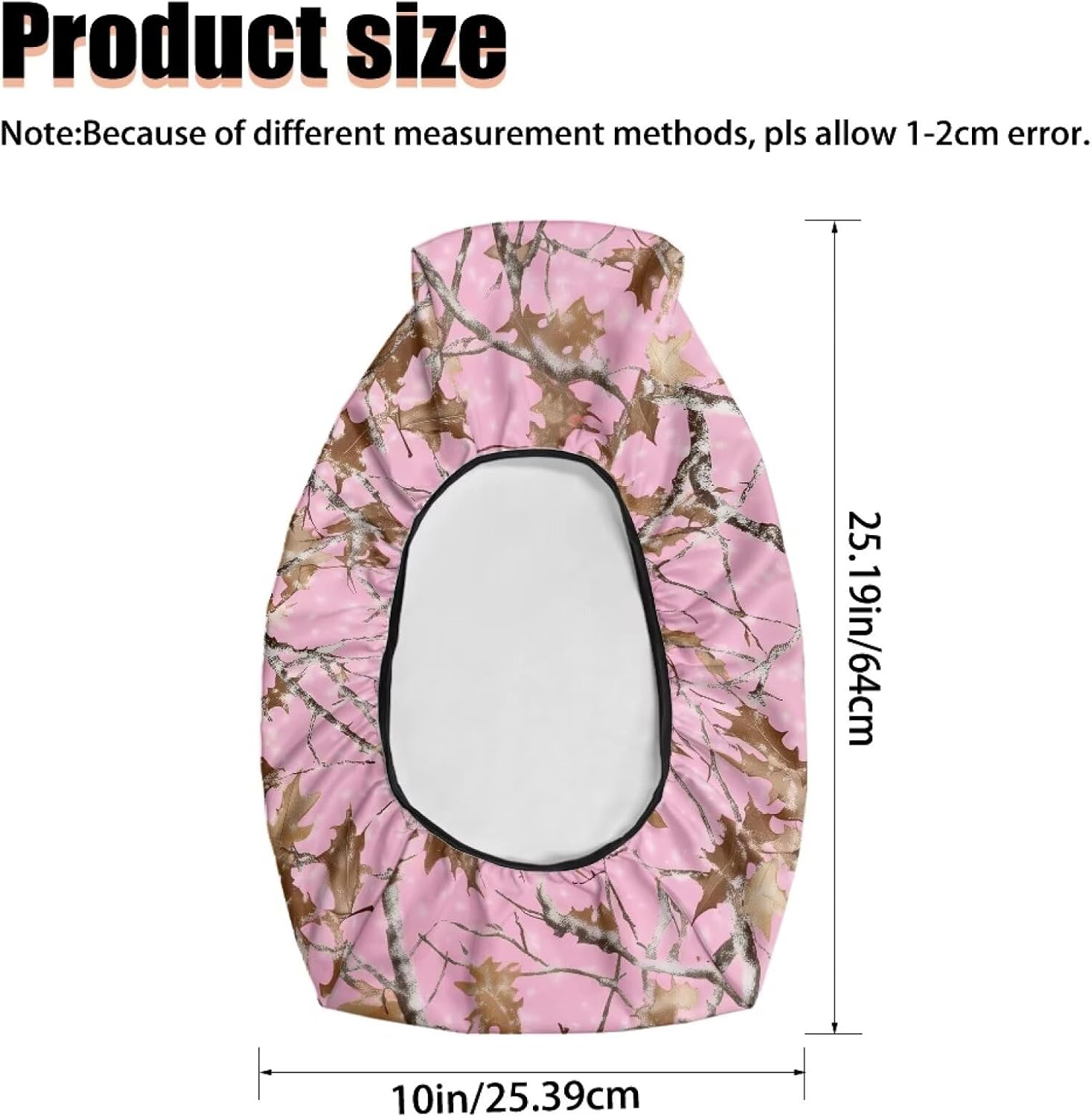 Pink Camo ATV Seat Cover Non-Slip Comfortable 4-Wheeler Seat Covers ATV Accessories for Polaris Sportsman 570 450 850, Polaris Scrambler 400 500 850 1000, Honda Rancher 420