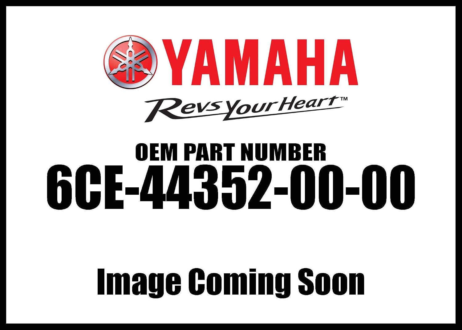 Yamaha 6CE-44352-00-00 Impeller; 6CE443520000 Made by Yamaha
