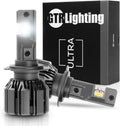 GTR Lighting H7 Ultra Series Powersport Light for Off-Road or Fog: 1000% Brighter than Halogen, 5750K White, 70000Hrs Lifespan IP68 Waterproof, Pack of 2