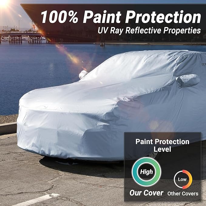 iCarCover 18-Layer Car Cover Waterproof All Weather, UV Protection, Ford Mustang - Image 6