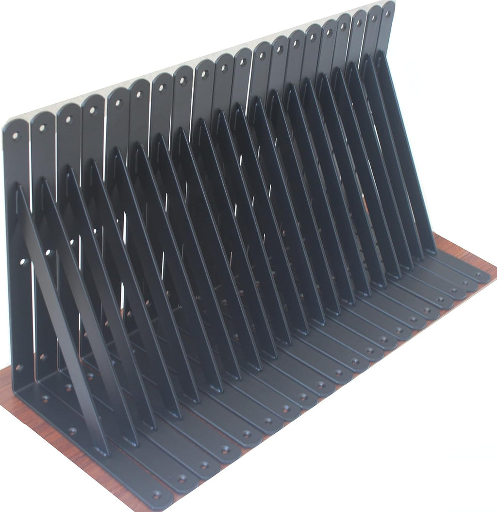 l12 x h 8" black heavy duty shelf, main product view
