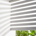 Persilux Cordless Zebra Blinds for Windows Free-Stop Roller Windows Shades Dual