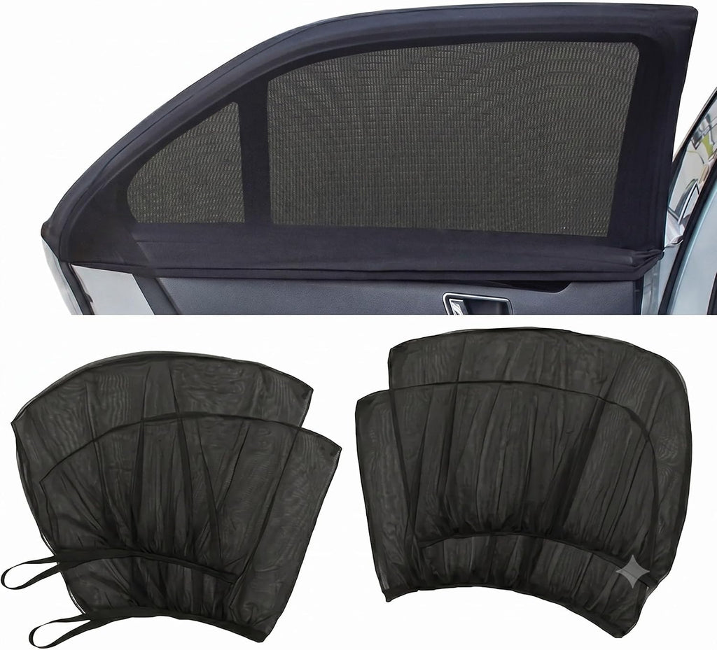 Car Window Sun Shade for Volvo XC40 XC60 XC90 Thickened Elastic Mesh Side Window Sunshade Auto Breathable Curtain Camping Privacy Screen for Volvo XC40 XC60 XC90