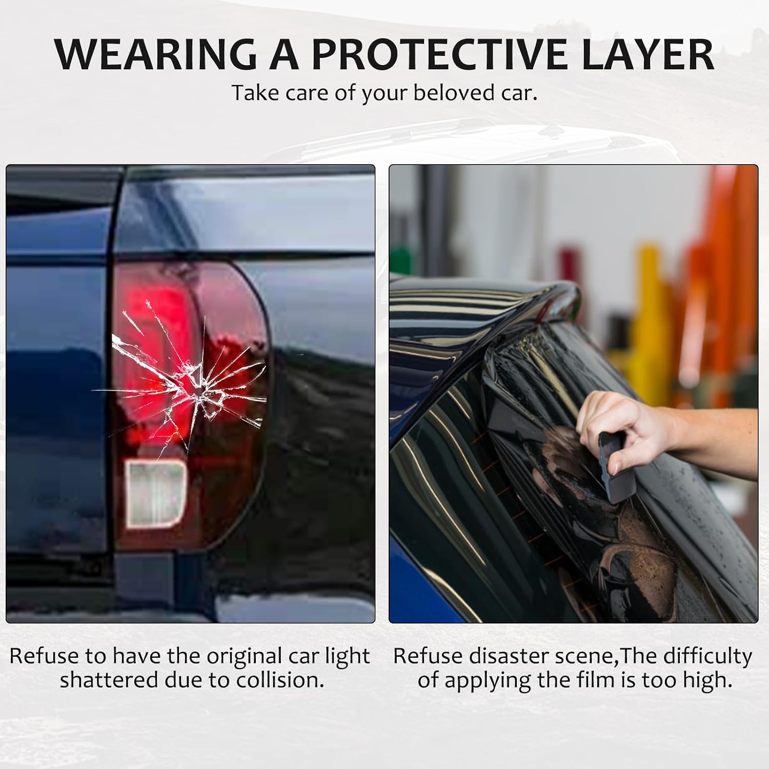 Rear Tail light Cover Compatible with Honda Ridgeline 2017-2025, Tail Brake Light Guard Cover Bezels, Reverse Tail Lamp Shell Shade, Smoked Headlight Protection Accessories, ABS