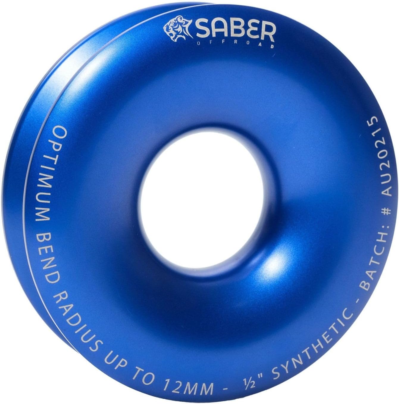 MILE MARKER SBR-12BRR Single Blue Saber Offroad EZY Glide Recovery Ring | Engineered to Maximize Capacity & Minimize Rope Wear | Heavy Duty & Lightweight