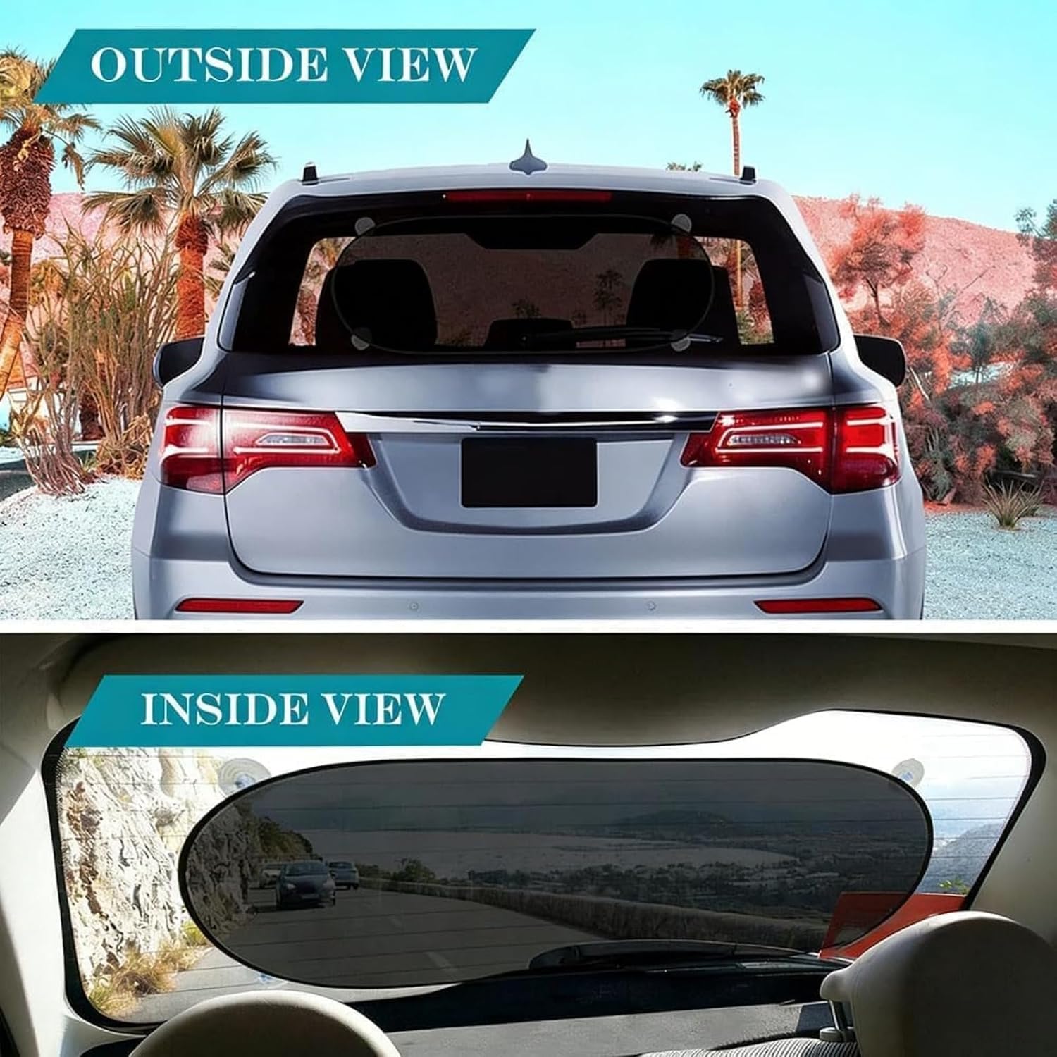 Car Side Window Sun Shade for Acura RDX 2019-2026, Side Sunshade Mesh Breathable Vehicle with Suction Cups for UV and Heat Blocking,5pcs Mixed Set B