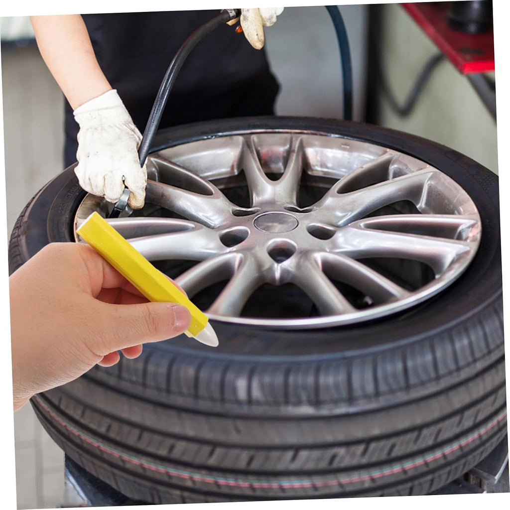 Healifty 4pcs Effortless Tire Leak Marking Car Tire Pens Repair Pen Marking Chalk Wax Marker