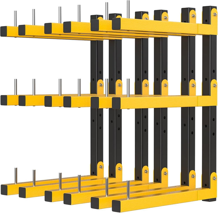 Lumber Rack Wall Mount Storage Racks Folding Wood Organizer Heavy Duty Shelf (6 Pack)