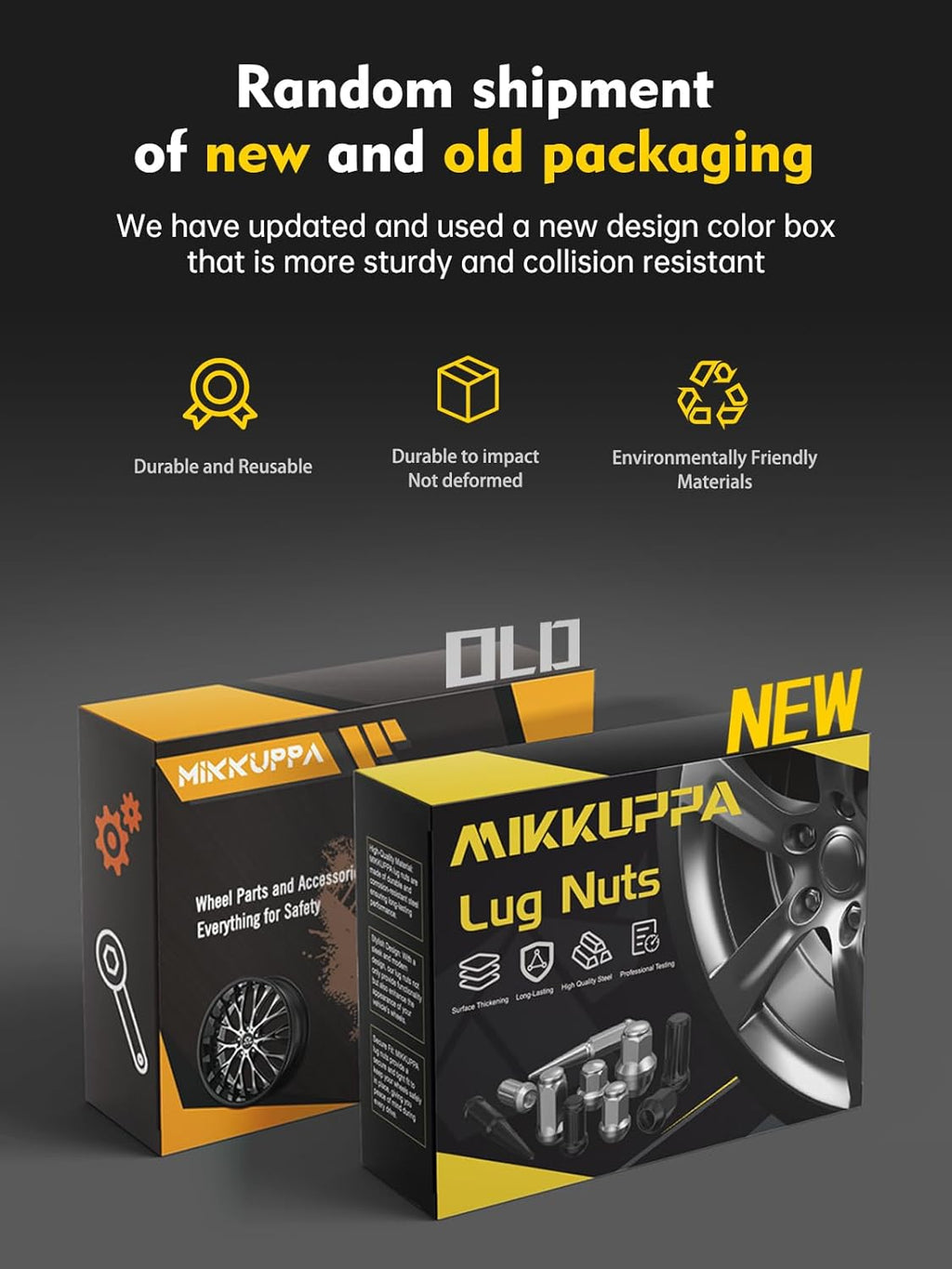 MIKKUPPA 20PCS 1/2-20 Lug Nuts - Replacement for 1991-2018 Ford Explorer, 1990-2012 Ranger, 1964-2014 Mustang Aftermarket Wheel - Black Bulge Acorn Closed End Solid Tire Lug Nut