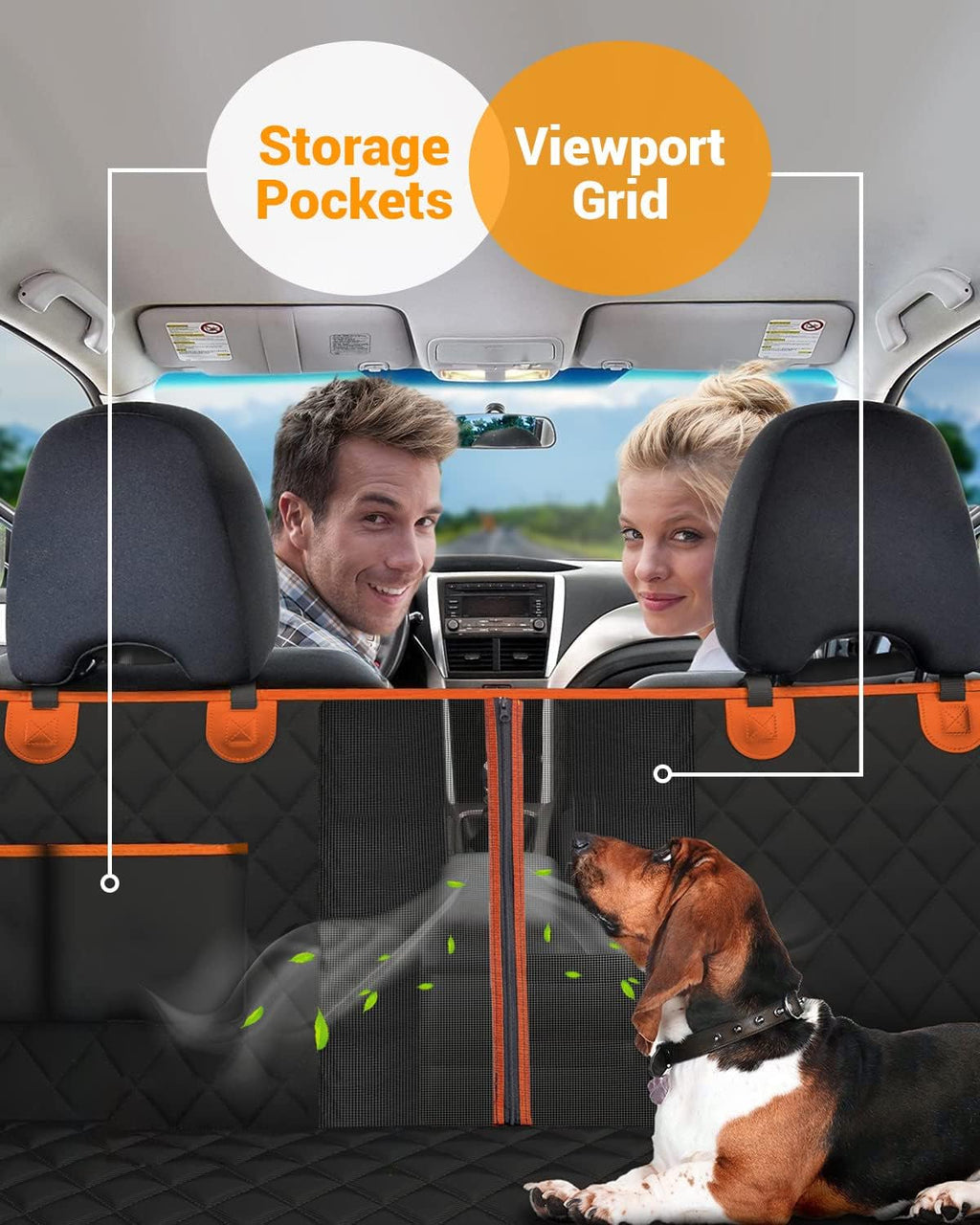 dog car seat cover, 600d heavy dute car, close-up detail