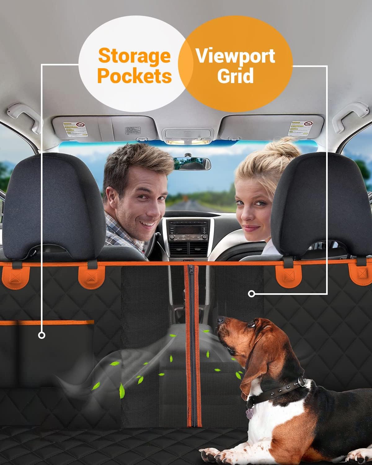dog car seat cover, 600d heavy dute car, close-up detail