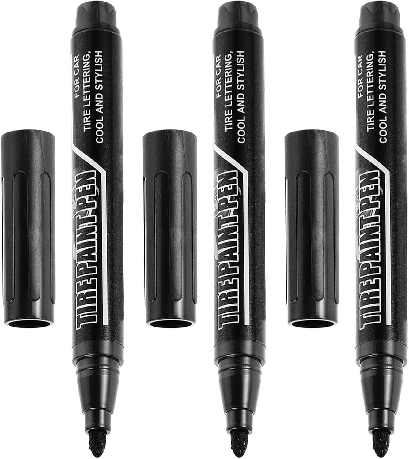 3pcs Tire Marker Pens for Car Tires Easy to Use and Specifically Formulated Water-based Paint Pens and Repair