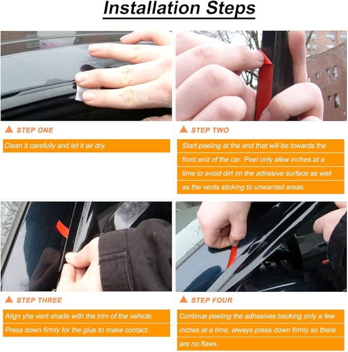 Sun/Rain Guards Window Visors Compatible - Image 7