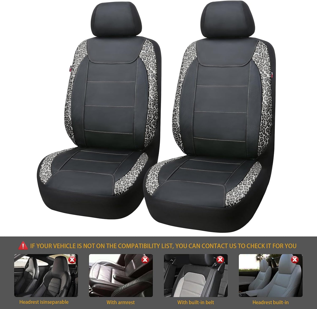 flying banner car seat covers faux leather waterproof shown in use