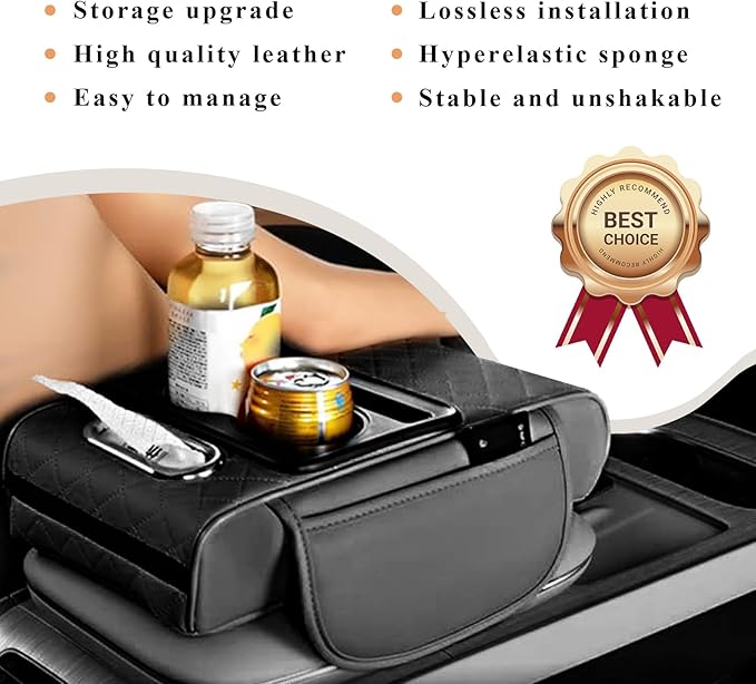Car arm Rest Cover Pad, 5-in-1 Center Console Cover - Image 7