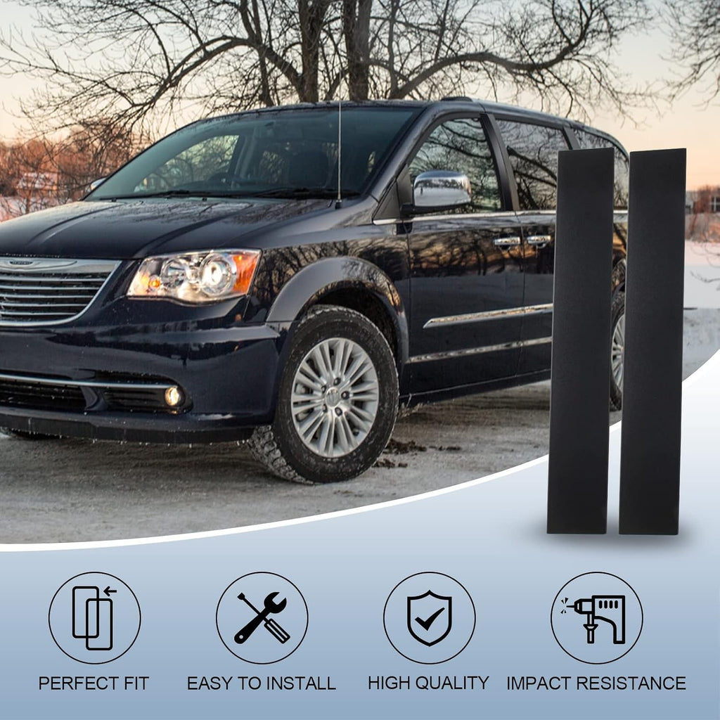 926-445 926-446 B Pillar Trim Door Molding for Front Passenger & Driver Side Windshield Outer Compatible with 2008-2016 Chrysler Town & Country 2008-2020 Dodge Grand Caravan Part# 5020664AA 5020665AA