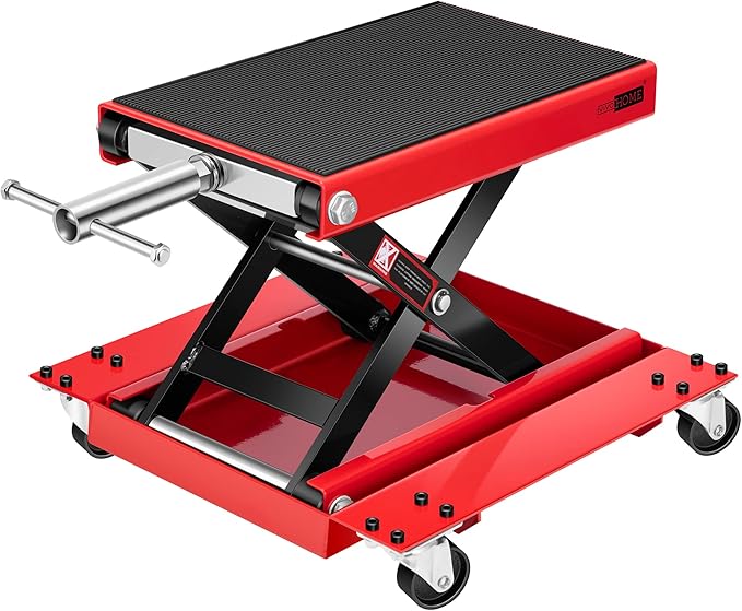 VIVOHOME 1100 Lbs Steel Wide Deck Motorcycle Lift ATV Scissor Lift Jack by VIVOHOME