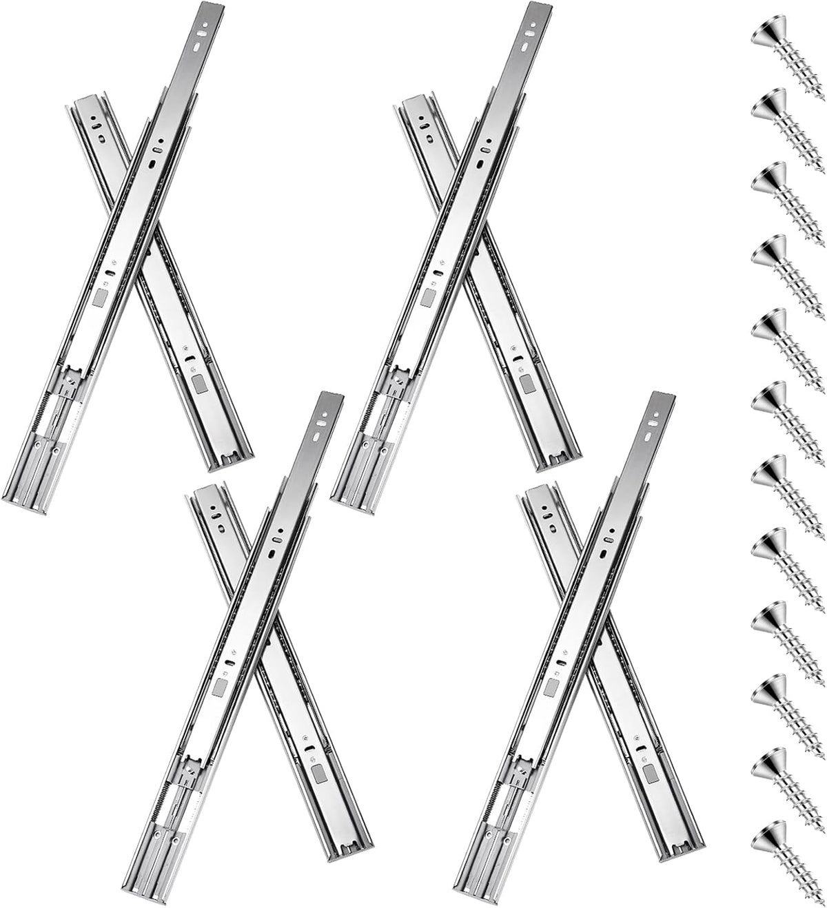 16 inch drawer slides 4 pairs (8pcs) soft, main product view