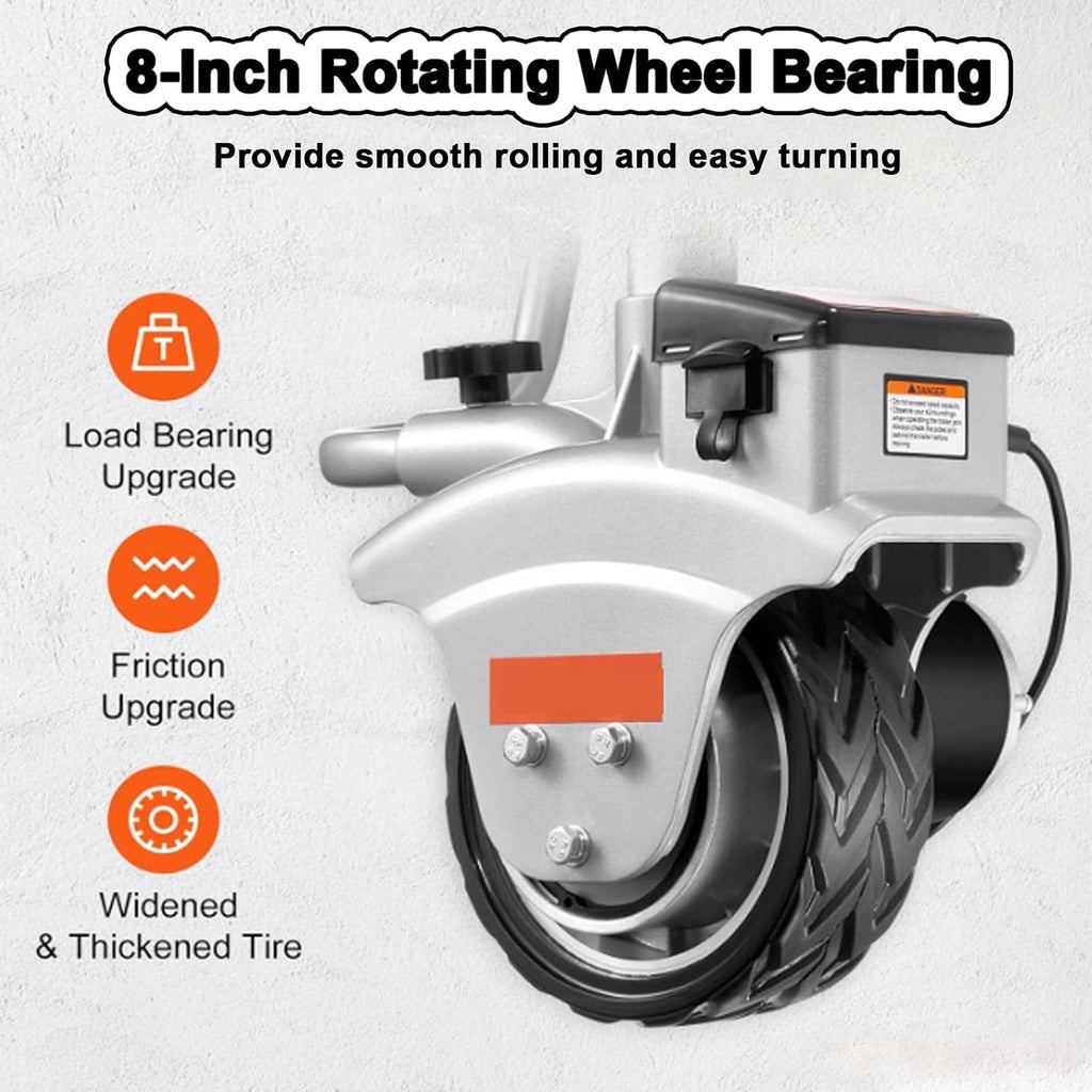 Electric Trailer Mover with 12V 350W Motor, Supports Up to 5000lbs, Ideal for Caravans, Boat, and Horse Trailers