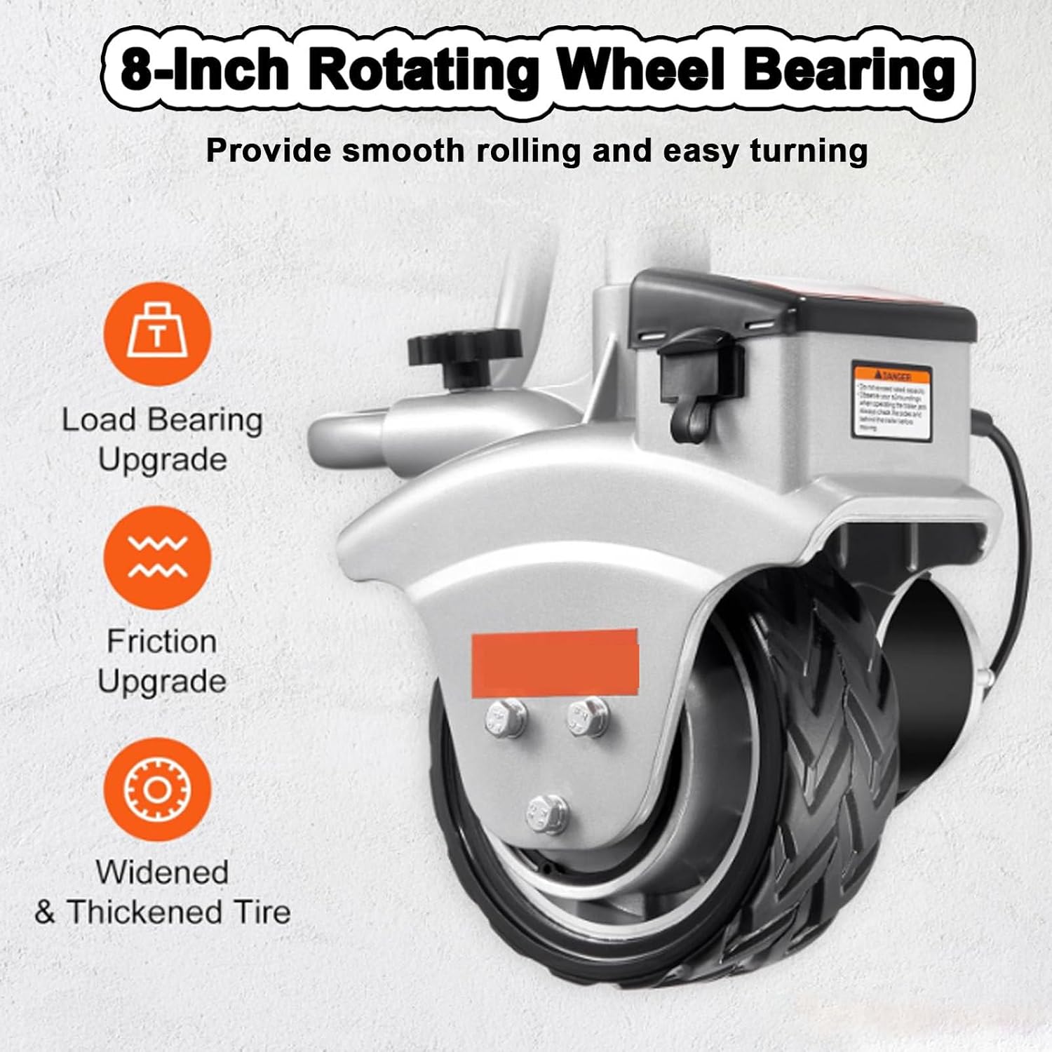 Electric Trailer Mover with 12V 350W Motor, Supports Up to 5000lbs, Ideal for Caravans, Boat, and Horse Trailers