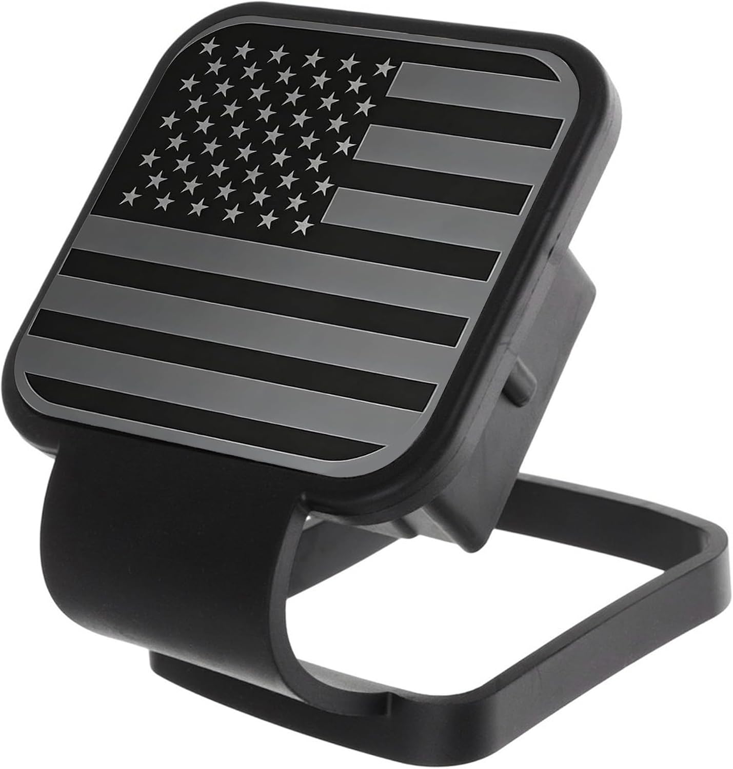 Trailer Hitch Covers,Car Accessories Universal Rust-Resistant American Flag Trailer Tow Hitch Covers,Protected and Clean，Waterproof,Automotive Replacement,Compatible with Most Models (Black)