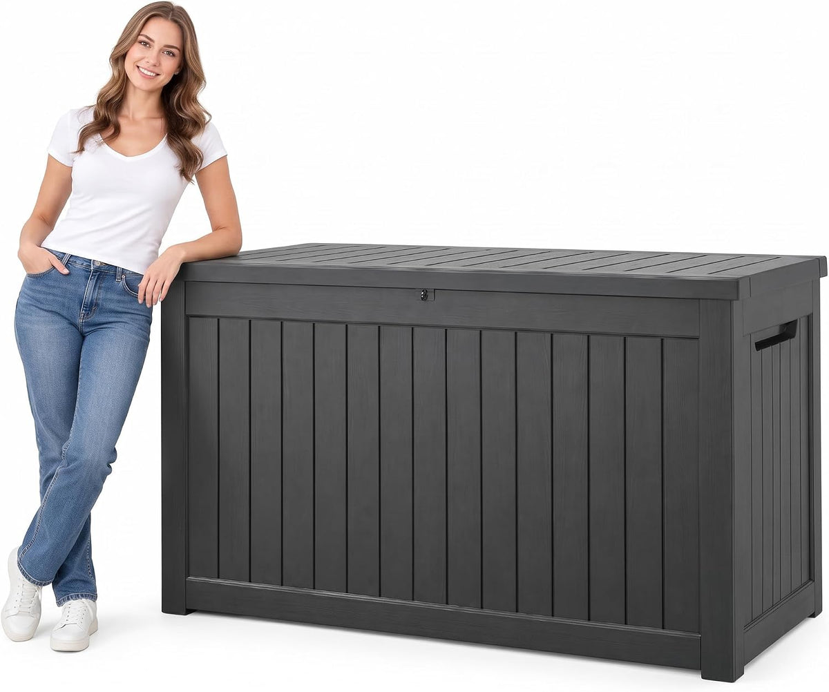 300 gallon outdoor storage box resin deck box, main product view