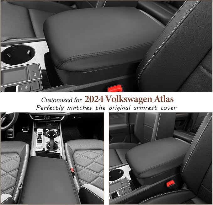 SKTU for 2024 2025 2026 Volkswagen Atlas Center Console Cover 2024 2025 2026 VW - Image 2