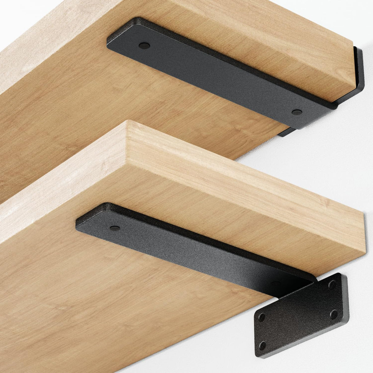 orbeto 6 pack heavy duty shelf brackets (12"), main product view