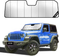 Windshield Sun Shade for Jeep Wrangler 2018-2026, Gladiator 2020-2026, Custom-fit Windshield Cover, Protect Dashboard, Foldable Car Window Shades – Wrangler & Gladiator Accessories