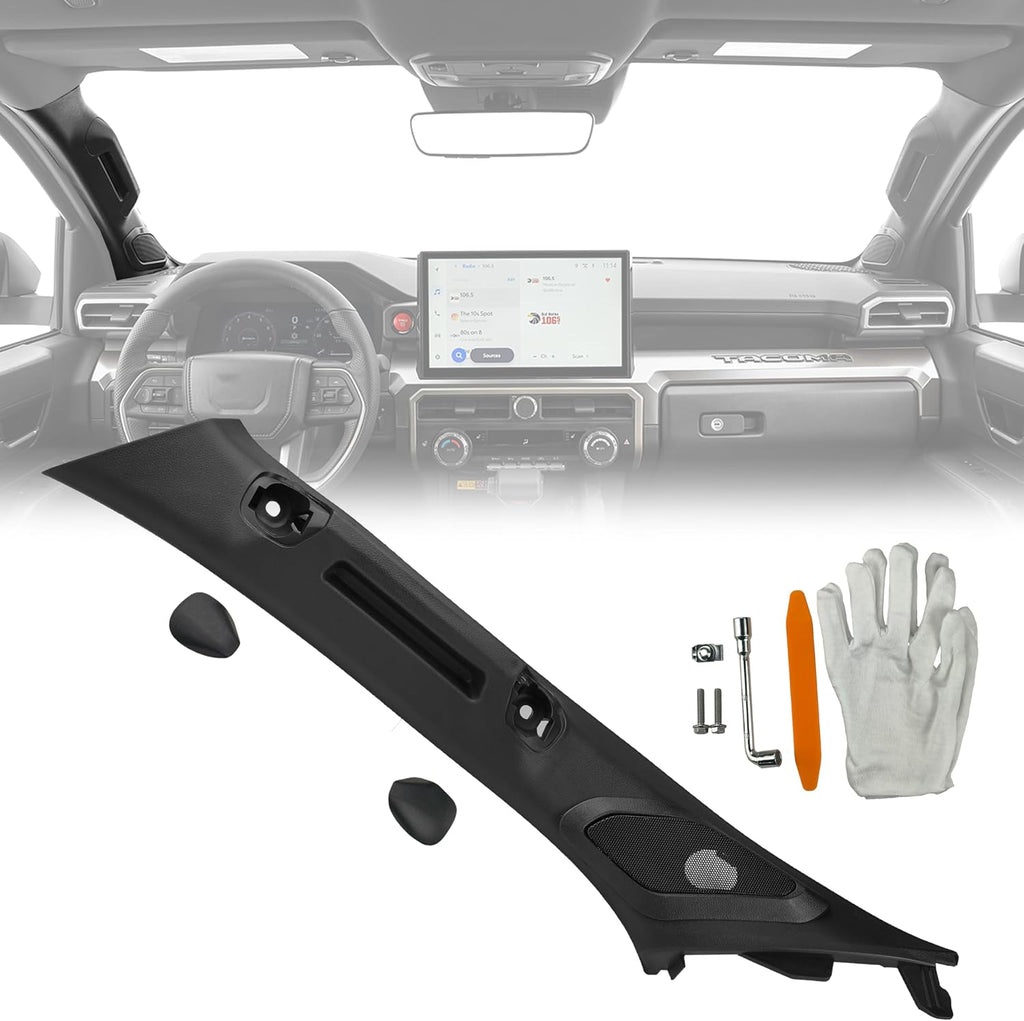 Driver Side A-Pillar Grab Handle Compatible with Toyota Tacoma 4th gen 2024 2025 2026 Black