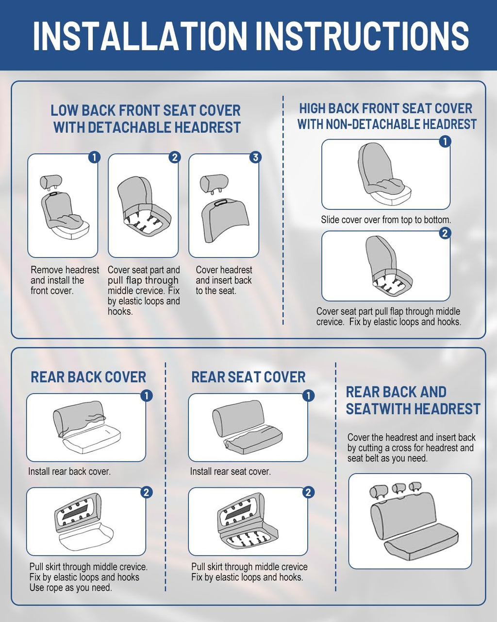 baja saddle blanket car seat covers full set on a desk or shelf