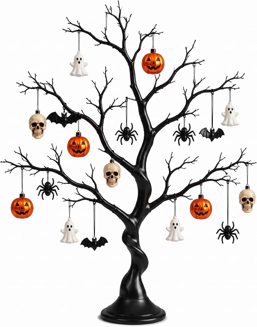Jetec Halloween Christmas Tree Centerpieces Table 30 in Manzanita, Black