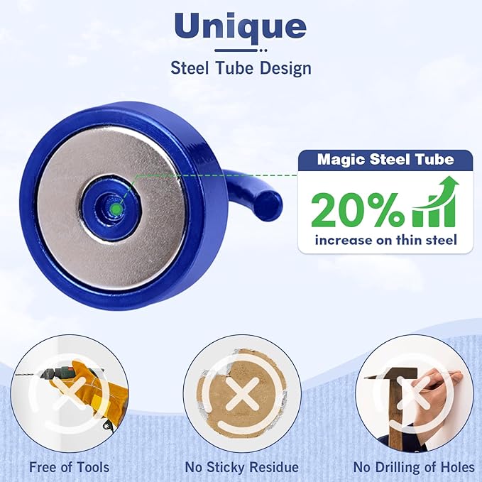 Neosmuk Magnetic Hooks, Cruise Ship Essentials, 40lb+ Heavy Duty Magnetic Hooks - Image 3