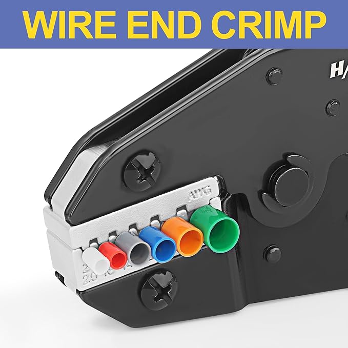 haisstronica Crimping Die for Ferrule Terminals, 24-8 AWG - Image 3
