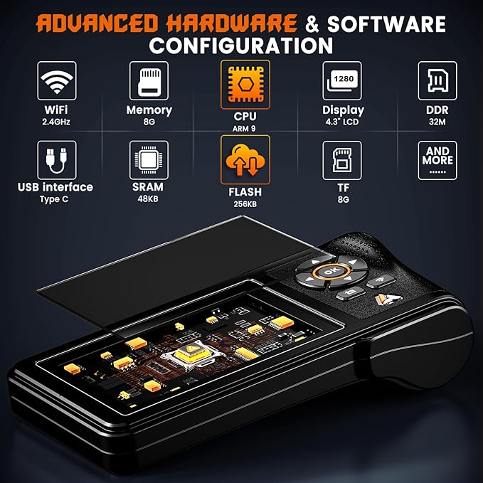 ANCEL HD430 Heavy Duty Truck Scanner, DPF Reset & Forced Regeneration - Image 6